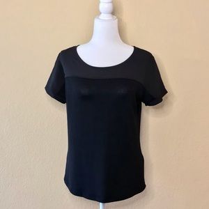 NWT 41 Hawthorn Sheer Black Tee Size M